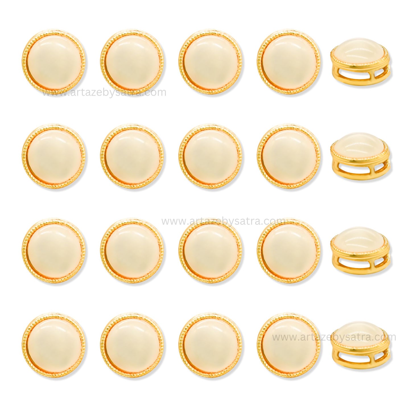 Round Meenakari Kundan Beads | Size : 12mm | Qty : 12pcs | MK09