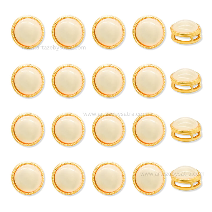 Round Meenakari Kundan Beads | Size : 12mm | Qty : 12pcs