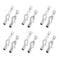 Silver Hook and Eye Jewelry Cord Ends | Qty : 6pcs | BF46