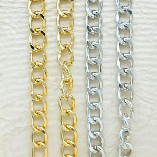 Aluminium Chain | Size : W-15mm H-20mm | Qty : 1mtr | JT-19-35-20