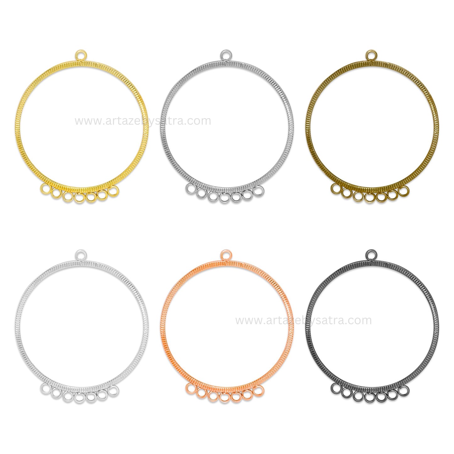 Earring Hoop 7 Naka 1 Loop | Size : 58mm | Qty : 6pcs | EF41