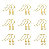 Brass Fish Hook Earring Wires with Bead and Open Loop | High Quality | Size : 18mm | Qty : 2pcs | EF80