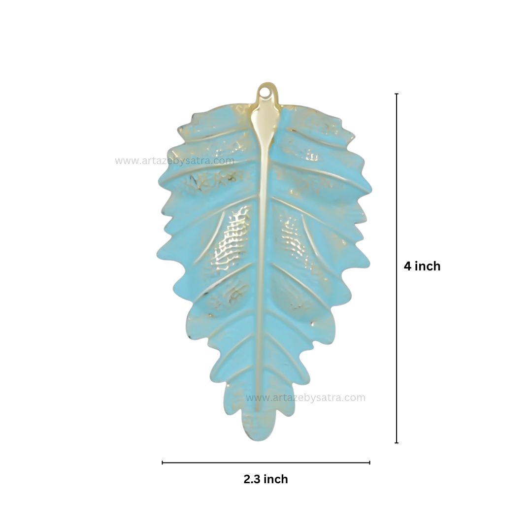 Leaf Coloured Metal Art | Size : 4inch | Qty : 4pcs | MA471