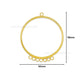 Earring Hoop 7 Naka 1 Loop | Size : 58mm | Qty : 6pcs | EF41