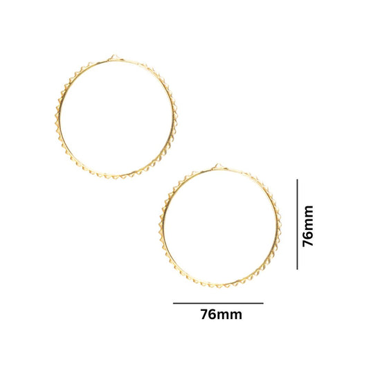 Earring Base 41 Naka Bali | Size : 76mm | 10pcs | EF48