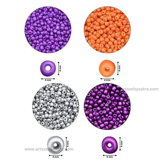 Seed Glass Beads | Size : 4mm | SB06