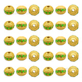 Brass Green Enamel Charms | High Quality | Size : 10mm | Qty : 4pcs