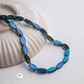 Vibrant Glass Oval Beads | Size : 10mm | Qty : 1 line-approx 50pcs | GB26