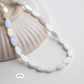 Vibrant Glass Oval Beads | Size : 10mm | Qty : 1 line-approx 50pcs | GB26