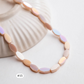 Vibrant Glass Oval Beads | Size : 10mm | Qty : 1 line-approx 50pcs | GB26