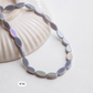 Vibrant Glass Oval Beads | Size : 10mm | Qty : 1 line-approx 50pcs | GB26