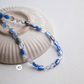 Pastel Shimmer Oval Beads | Size : 8mm | Qty : 1 line-approx 70pcs | GB29
