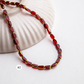 Gold-Dusted Matte Black Beads | Size : 6mm | Qty : 2 line-approx 100pcs | GB30