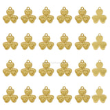 Clover Brass Charms | High Quality | Size : 12mm | Qty : 6pcs