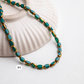 Gold-Dusted Matte Black Beads | Size : 6mm | Qty : 2 line-approx 100pcs | GB30