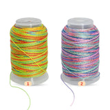 Gliter Decorative Thread | Size : 0.25mm | Qty : Approx 100mtr per roll | WT37