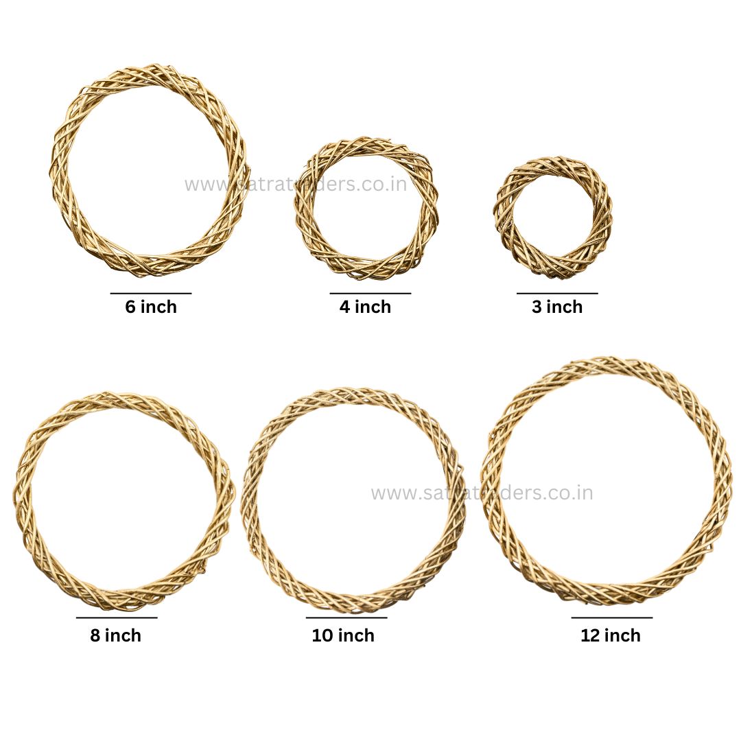 Wooden Wreath Decorative Ring | Qty : 1pc