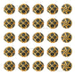 Black Stone Ball Spacer Beads for Jewellery Making