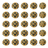 Black Stone Ball Spacer Beads for Jewellery Making