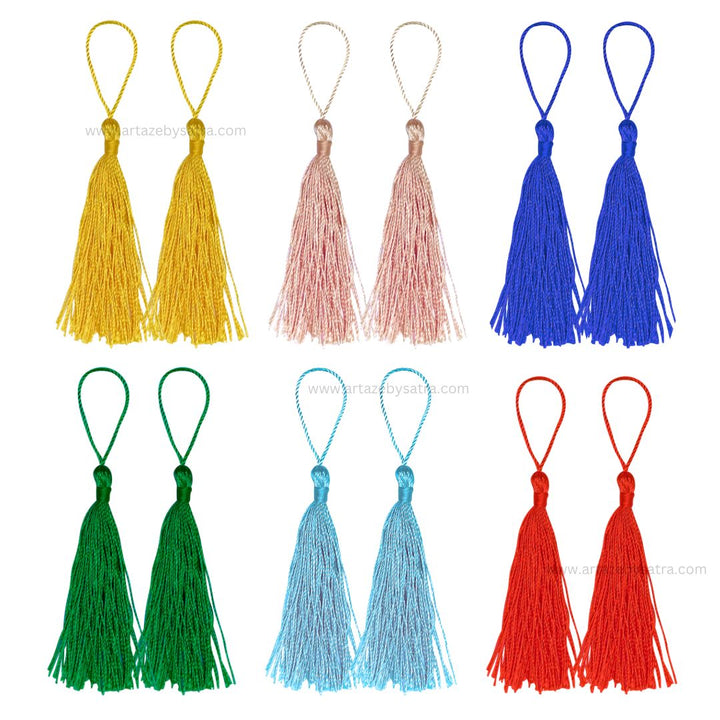 Tassel with Cord Loop  | Length 5 inch |  20Pcs