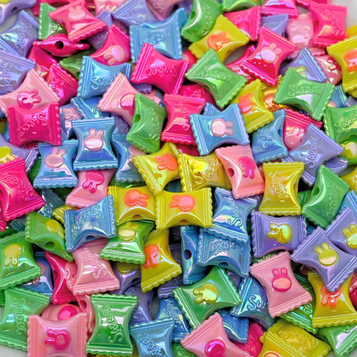 Assorted Candy UV Coating Plastic Beads | Size: 17mm | Qty: 10pcs (High Quality) | PB160