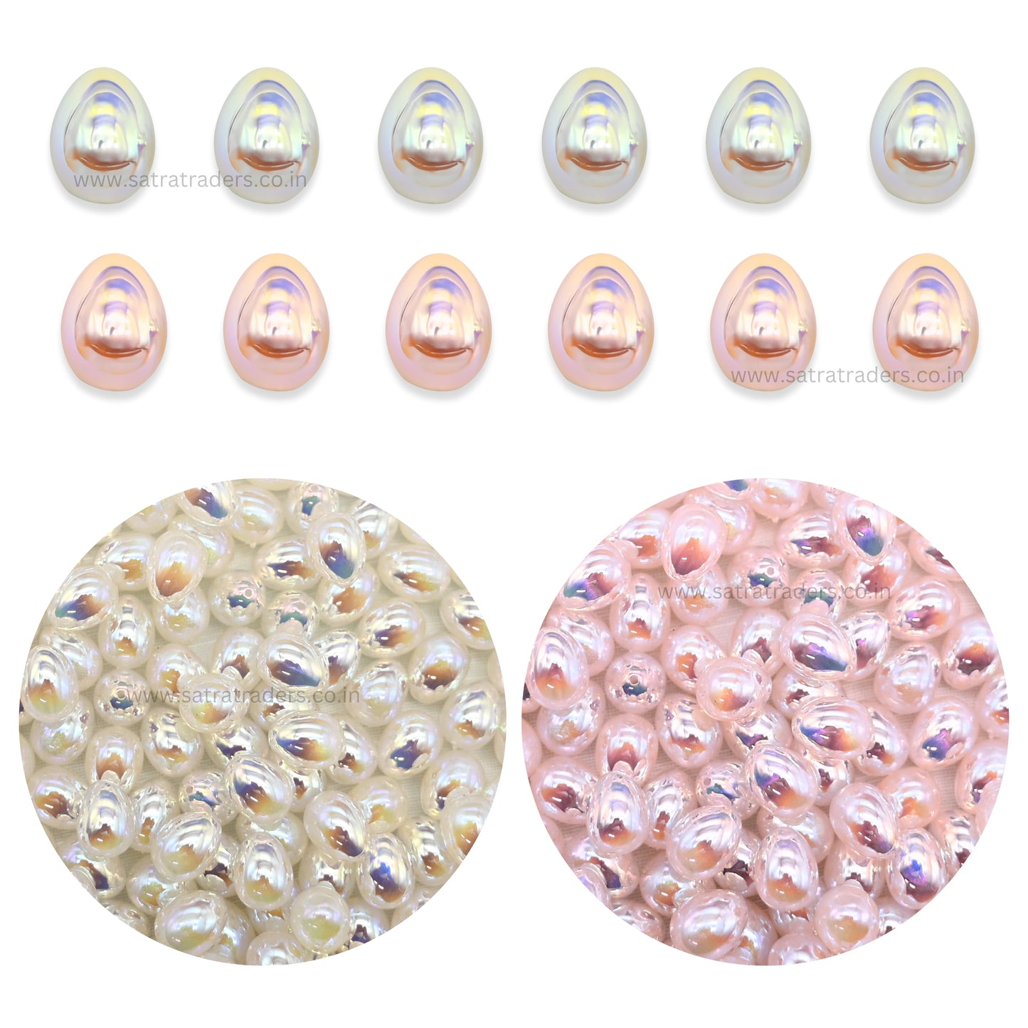 Uncut Stone Beads | Size : 15mm | Qty : 6pcs | UC30
