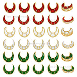 Chand Meenakari Kundan Beads | Qty : 6pcs | MK02