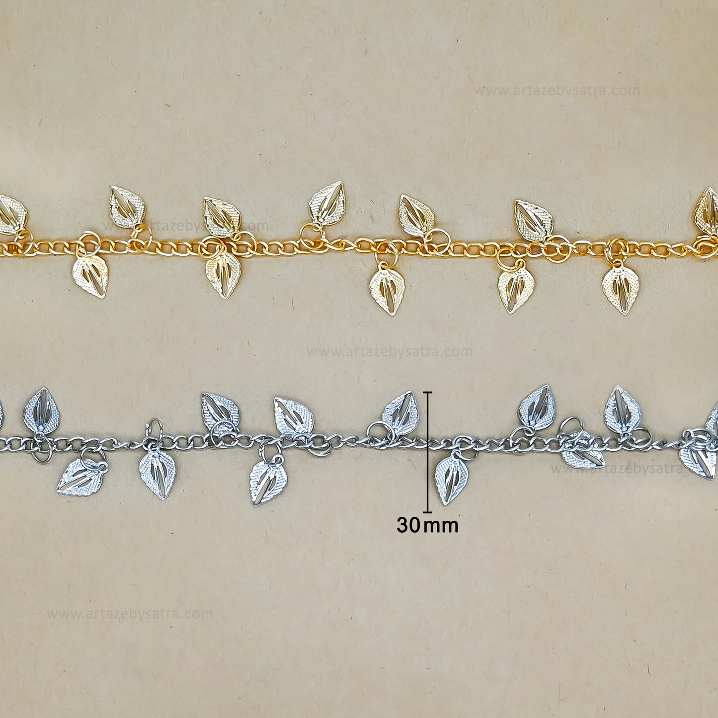 Leaf Shape Iron Chain | Qty : 1mtr | IC27