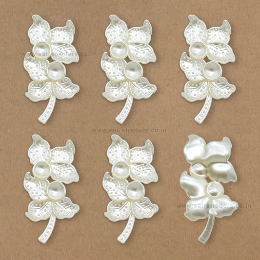 Plastic Pearl Flower | Size : 67mm | Qty : 500g | PPB67