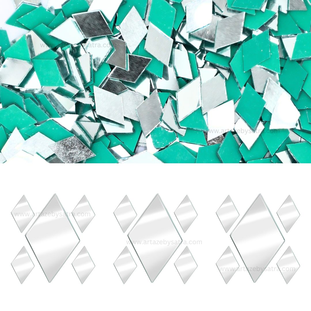 Diamond Shape Mirror | Qty : 200grms | M05