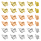 Brass Heart Charm Connector | High Quality | Size : 9mm | Qty : 6pcs