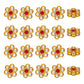 Meenakari Kundan Beads | Size : 18mm | Qty : 12pcs | MK14