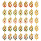 Meenakari Kundan Beads | Size : 23mm | Qty : 12pcs | C-482