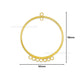 Earring Hoop 7 Naka 2 Loop | Size : 58mm | Qty : 6pcs | EF30