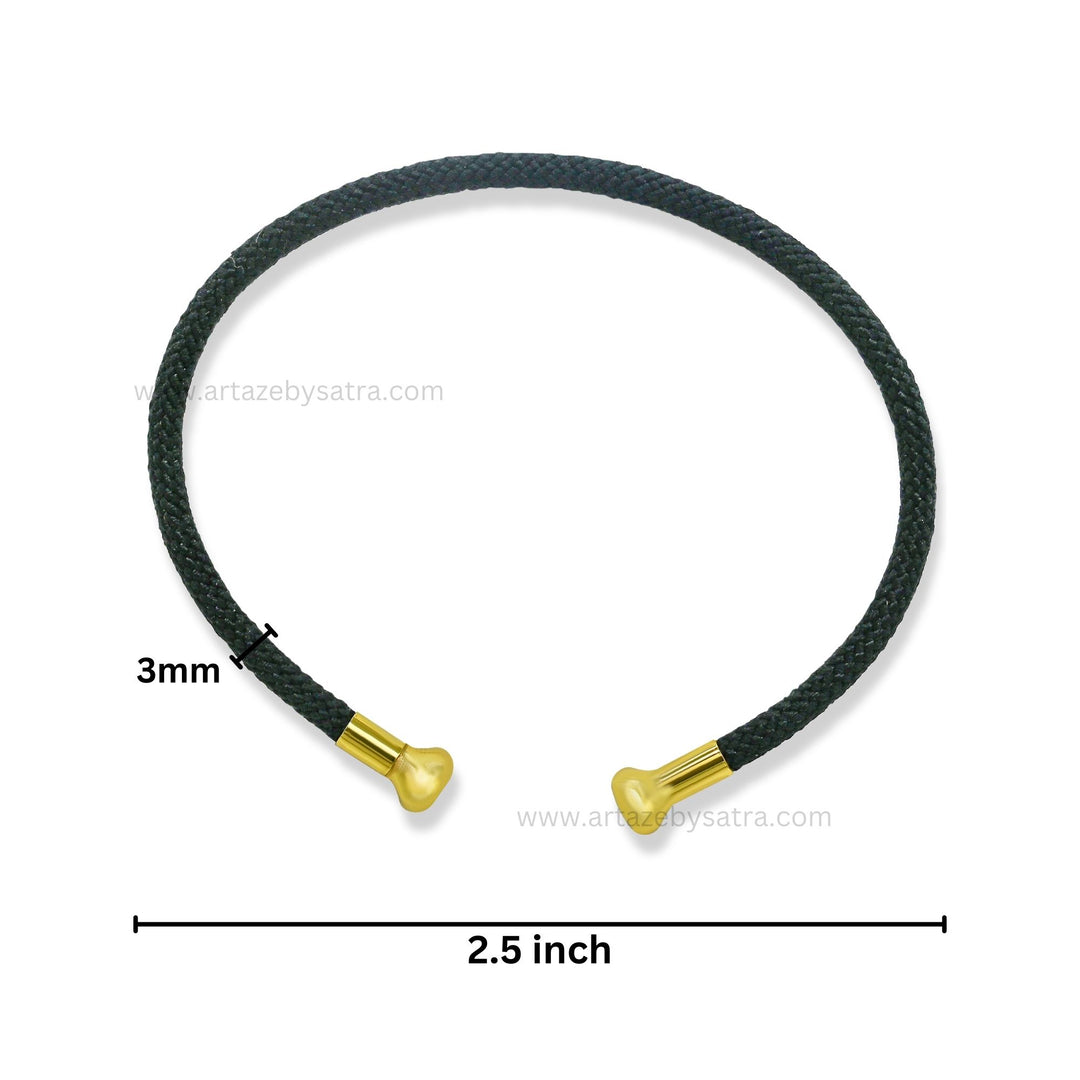Black Bracelet | Size : 2.5inch | Qty : 1pc