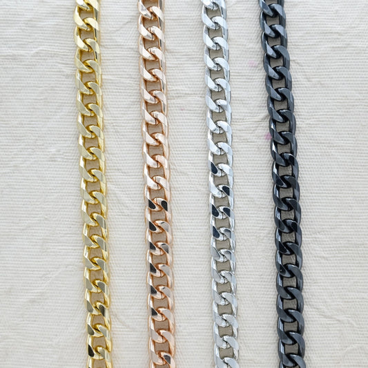 Aluminium Chain | Size : W-9mm H-12mm | Qty : 1mtr | JT-19-35-10