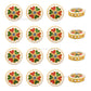Round Floral Meenakari Kundan Beads | Size : 15mm | Qty : 12pcs | MK10