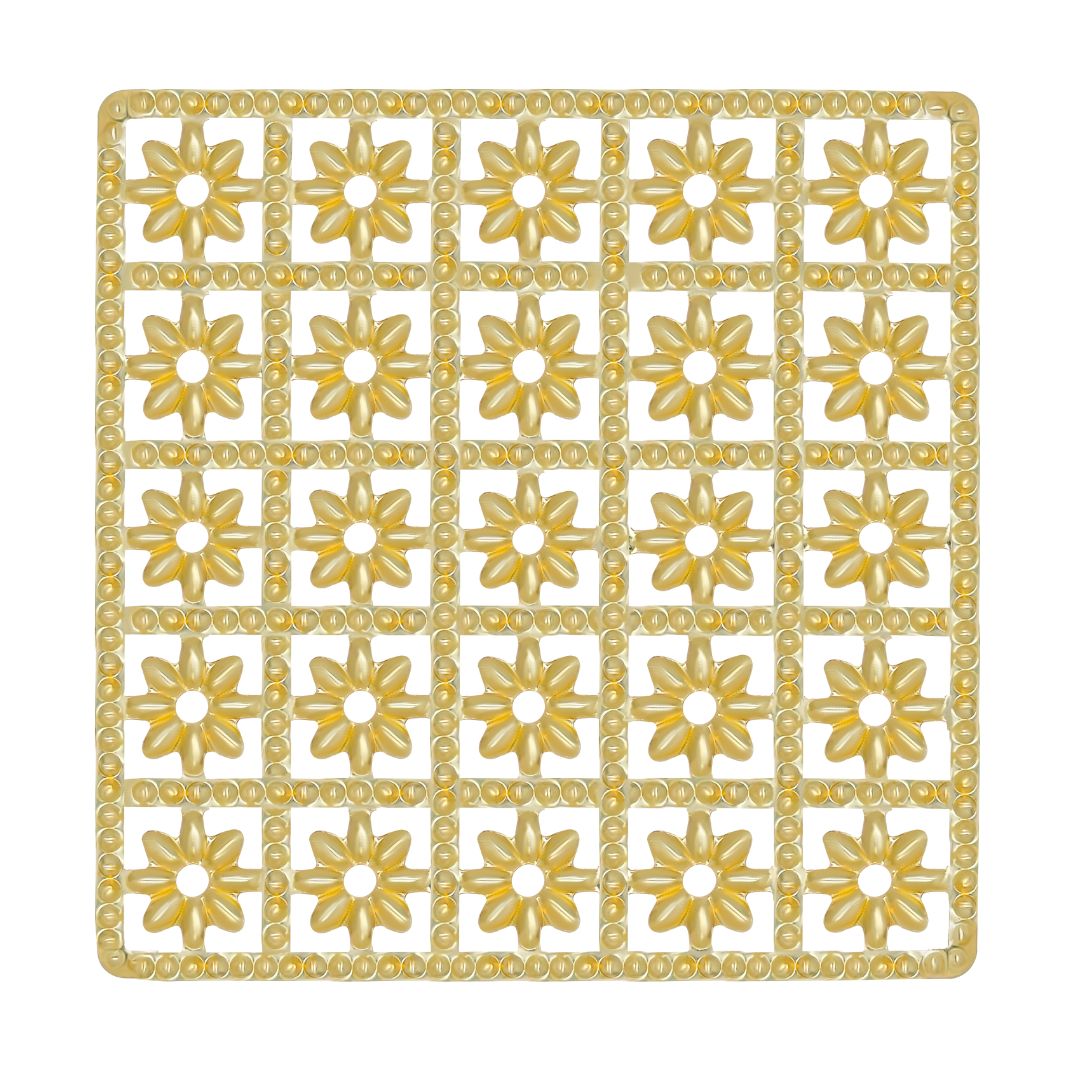 Square Metal Art Base | Size: 80mm | Qty : 100g | MA22