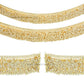 Golden Leaf Metal Latkan Chain Fringe | Qty : 1pc | Size : 1mtr | DP69