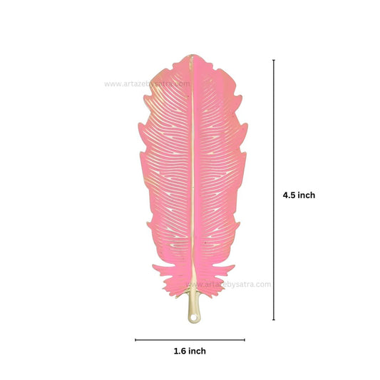 Leaf Coloured Metal Art | Size : 4.5inch | Qty : 10pcs | MA475