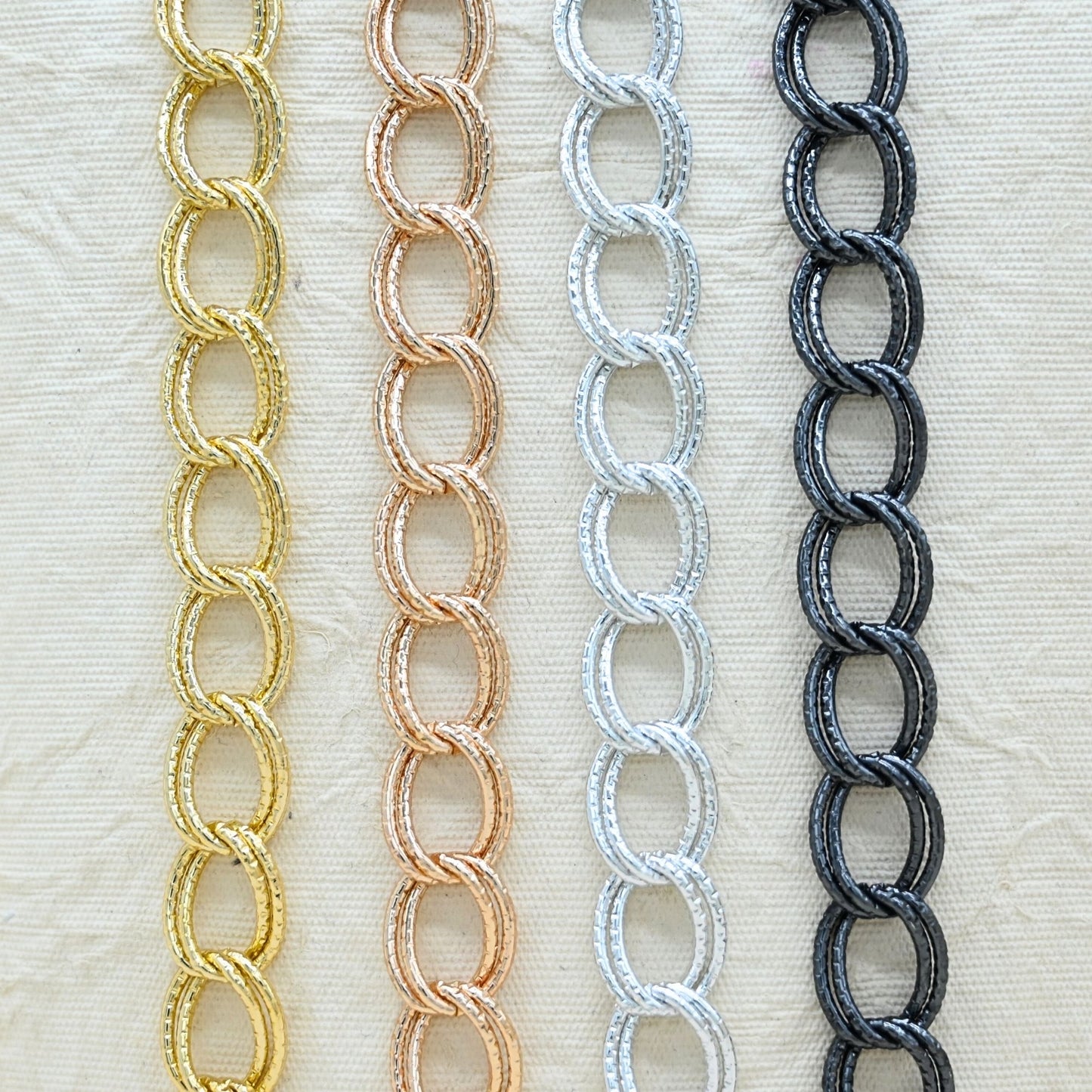 Aluminium Chain | Size : W-14mm H-20mm | Qty : 1mtr | JT-19-35-17