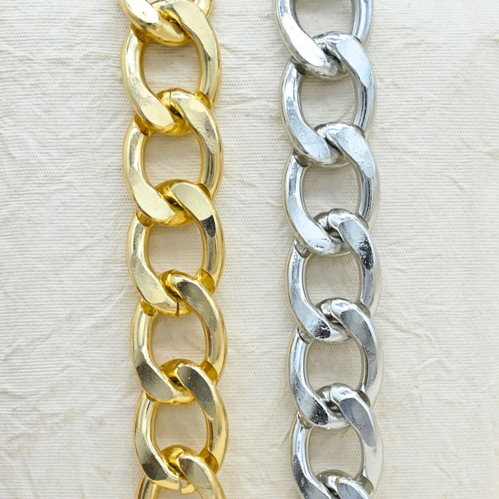 Aluminium Chain | Size : W-30mm H-41mm | Qty : 1mtr | JT-19-35-38