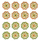 Meenakari Kundan Beads | Size : 25mm | Qty : 4pcs | MKB45
