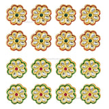Meenakari Kundan Beads | Size : 25mm | Qty : 4pcs | MKB45