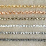 Iron O-Shaped Chain | Size : H-4mm W-4mm | Qty : 100g | IC06