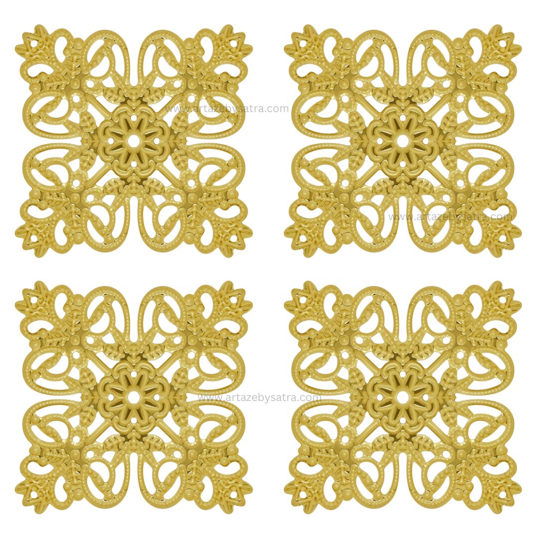 Square Metal Art Base | Size : 56mm | Qty : 100g | MA463