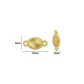Brass Oval Charm Connector | High Quality | Size : 13mm | Qty : 6pcs