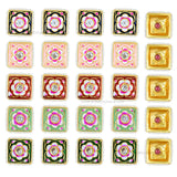 Meenakari Kundan Beads | Size : 22mm | Qty : 12pcs | C-398