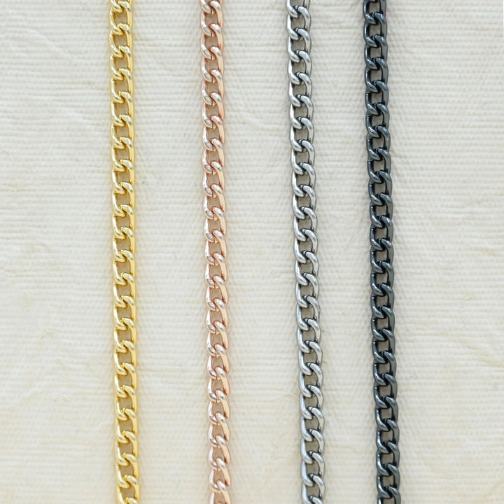 Aluminium Chain | Size : W-4mm H-6mm | Qty : 1mtr | JT-9-17-11