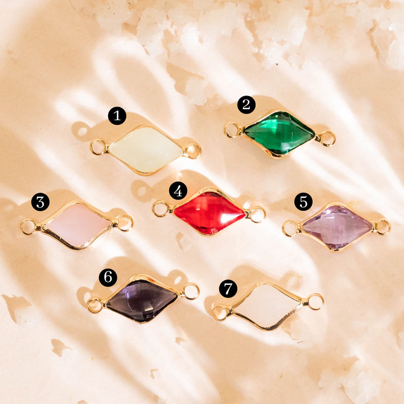 Luxure Diamond Charm Connector Pendant | Size : 22mm | 01Pcs